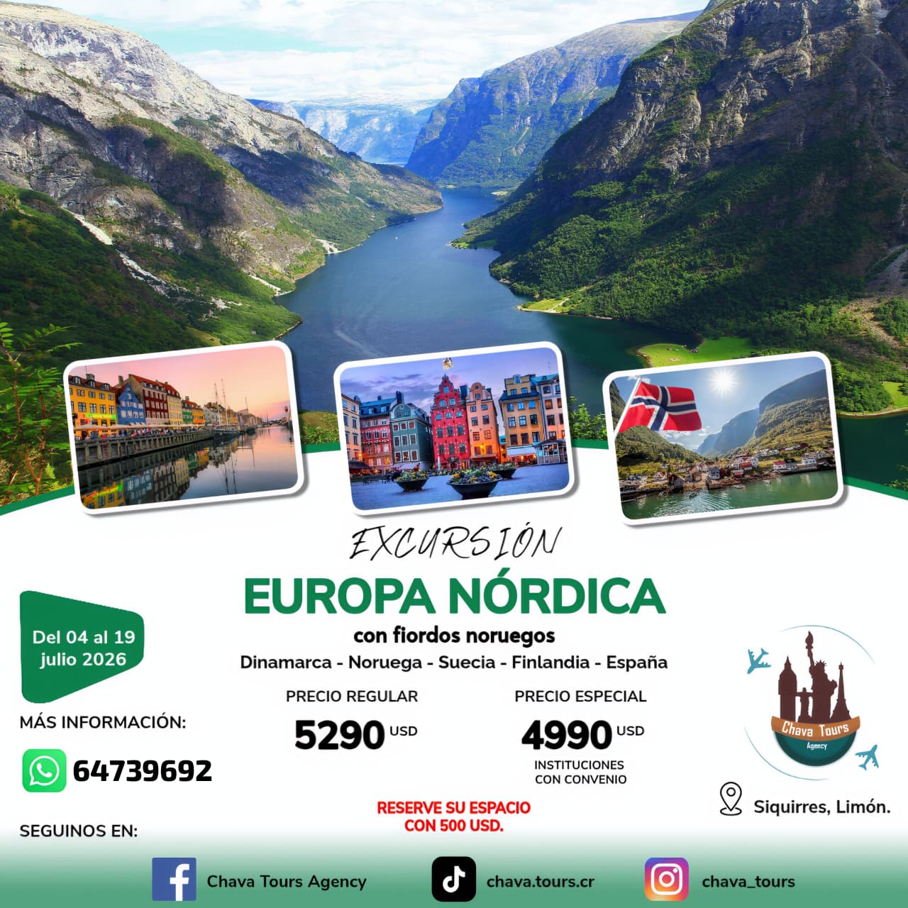 Europa Nórdica con Fiordos